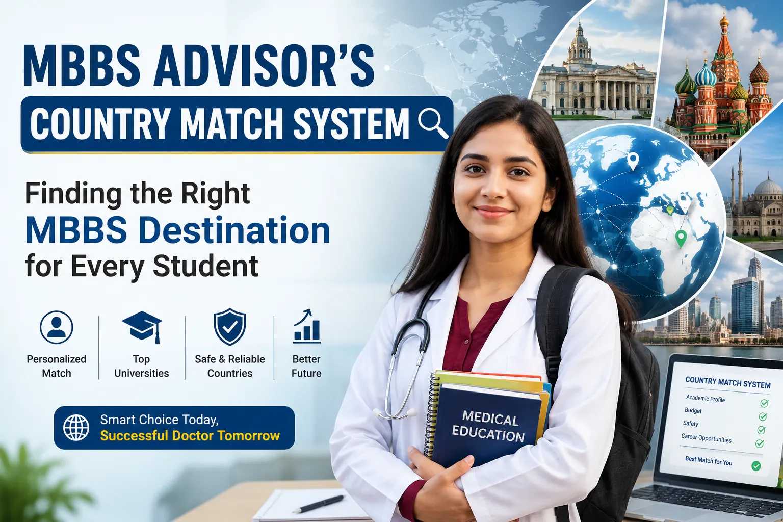 MBBS Advisor’s Country Match System: Finding the Right MBBS Destination for Every Student
